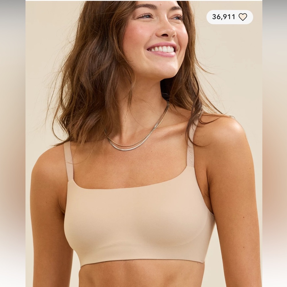 SMOOTHEZ tan nude bra-ish wireless bralette  size XLarge